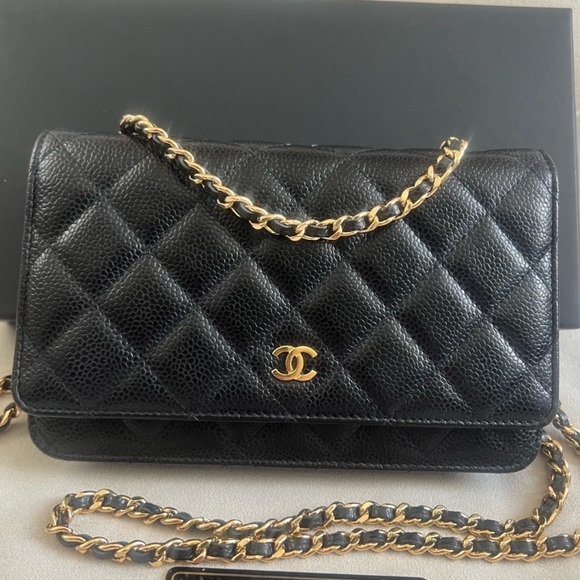 CHANEL Handbags - Chanel Black Caviar - GHW WOC crossbody Bag